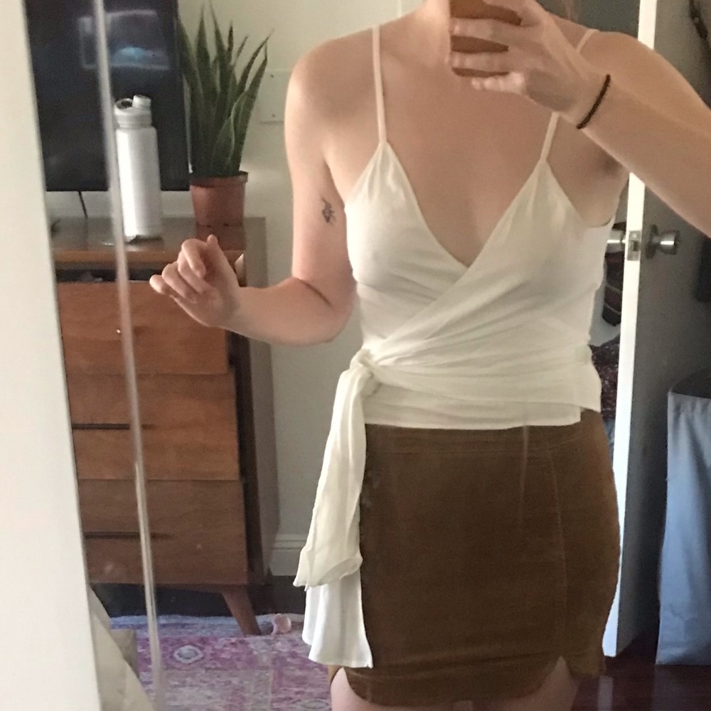 Reformation Tie Front Tank